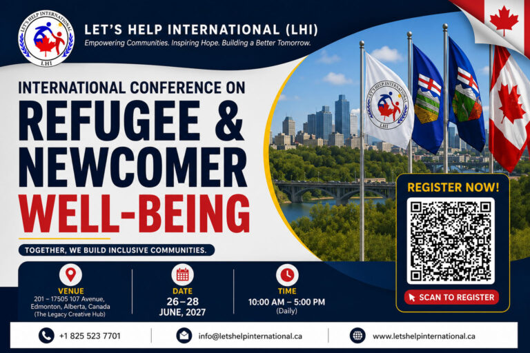 International Conference on Refugee & Newcomer Well-Being (June 26, 2027).